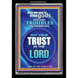 TRUST IN THE LORD   Framed Bible Verse   (GWASCEND8573)   "25x33"