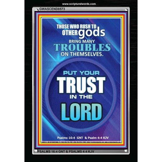 TRUST IN THE LORD   Framed Bible Verse   (GWASCEND8573)   