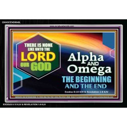 ALPHA AND OMEGA   Christian Quotes Framed   (GWASCEND8649L)   