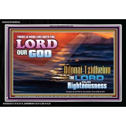 ADONAI TZIDKEINU - LORD OUR RIGHTEOUSNESS   Christian Quote Frame   (GWASCEND8653L)   