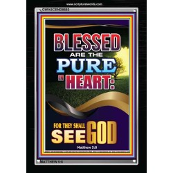 THEY SHALL SEE GOD   Scripture Art Acrylic Glass Frame   (GWASCEND8663)   