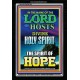 THE SPIRIT OF HOPE   Bible Verses Wall Art Acrylic Glass Frame   (GWASCEND8798)   