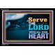 WITH ALL YOUR HEART   Framed Religious Wall Art    (GWASCEND8846L)   