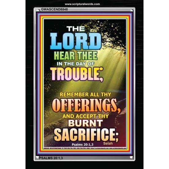ALL THY OFFERINGS   Framed Bible Verses   (GWASCEND8848)   