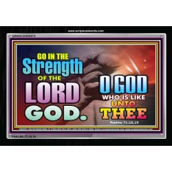 THE STRENGTH OF THE LORD   contemporary Christian Art Frame   (GWASCEND8874)   