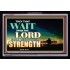 THE LORD SHALL RENEW THEIR STRENGTH   Contemporary Christian Wall Art Frame   (GWASCEND8877)   "33x25"