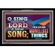 SING UNTO THE LORD   Bible Verses Wall Art Acrylic Glass Frame   (GWASCEND8893)   