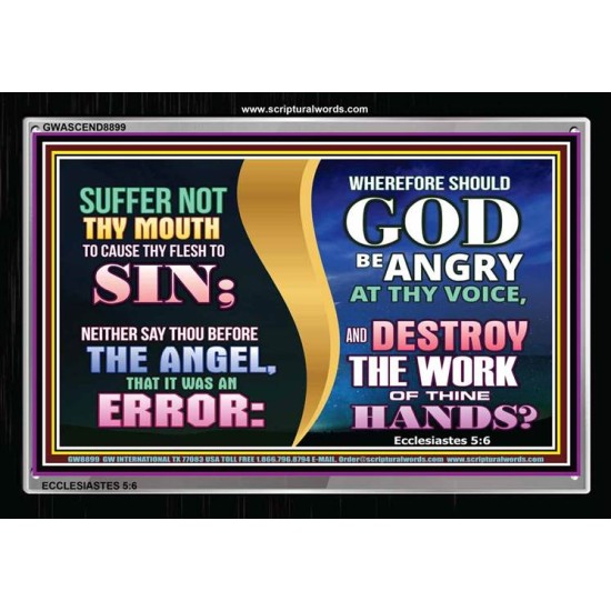 SIN NOT   Scripture Art Wooden Frame   (GWASCEND8899)   