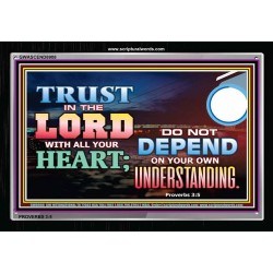 TRUST IN THE LORD   Contemporary Christian Paintings Acrylic Glass frame   (GWASCEND8908)   