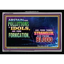 ABSTAIN FORNICATION   Inspirational Wall Art Poster   (GWASCEND8929)   