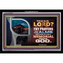 A MEMORIAL BEFORE GOD   Framed Scriptural Dcor   (GWASCEND8976)   "33x25"