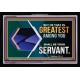 THE GREATEST SHALL BE SERVANT   Framed Children Room Wall Decoration   (GWASCEND9085)   