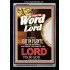 THE WORD OF THE LORD   Bible Verses  Picture Frame Gift   (GWASCEND9112)   "25x33"
