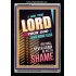 YOU SHALL NOT BE PUT TO SHAME   Bible Verse Frame for Home   (GWASCEND9113)   "25x33"