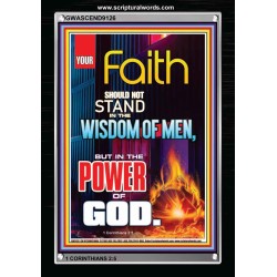 YOUR FAITH   Frame Bible Verse Online   (GWASCEND9126)   "25x33"
