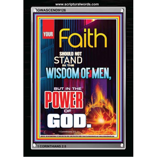 YOUR FAITH   Frame Bible Verse Online   (GWASCEND9126)   