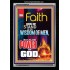 YOUR FAITH   Frame Bible Verse Online   (GWASCEND9126)   "25x33"