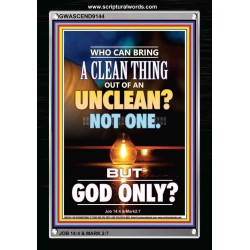 UNCLEAN   Scriptures Wall Art   (GWASCEND9144)   "25x33"