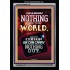 WE BROUGHT NOTHING TO THE WORLD   Framed Scriptural Dcor   (GWASCEND9147B)   "25x33"