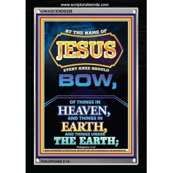 AT THE NAME OF JESUS   Acrylic Glass Framed Bible Verse   (GWASCEND9208)   
