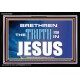 THE TRUTH IS IN JESUS   Large Frame Scripture Wall Art   (GWASCEND9292)   