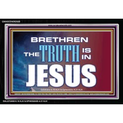 THE TRUTH IS IN JESUS   Framed Bible Verse Art   (GWASCEND9292B)   