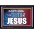 THE TRUTH IS IN JESUS   Framed Bible Verse Art   (GWASCEND9292B)   "33x25"