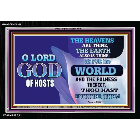 THE HEAVENS ARE THINE   Custom Christian Artwork Framed   (GWASCEND9339)   