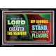 THE LORD COUNSEL STAND FOREVER   Unique Bible Verse Framed   (GWASCEND9354)   