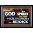 THE LORD HAS SPOKEN IN HIS HOLINESS   Framed Bible Verses Online   (GWASCEND9385)   "33x25"