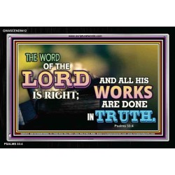 ALL HIS WORKS ARE DONE IN TRUTH   Scriptural Wall Art   (GWASCEND9412)   