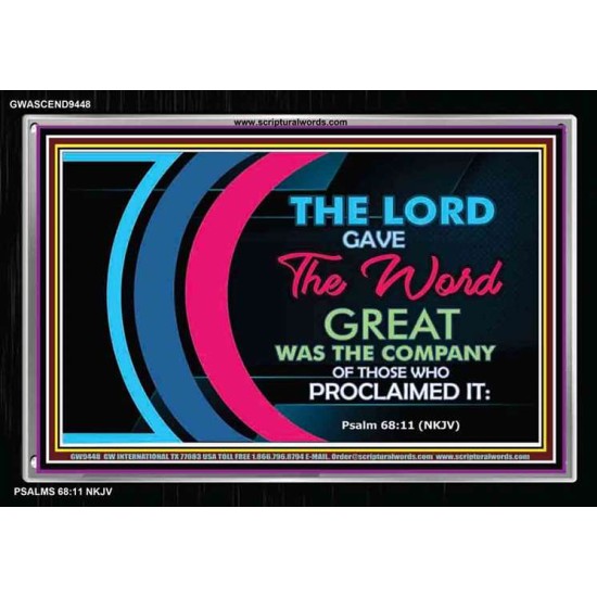 THE WORD OF GOD   Scripture Art Work   (GWASCEND9448)   