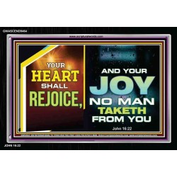 YOUR HEART SHALL REJOICE   Christian Wall Art Poster   (GWASCEND9464)   "33x25"