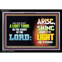 A LIGHT THING   Christian Paintings Frame   (GWASCEND9474c)   "33x25"