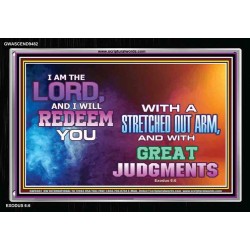 A STRETCHED OUT ARM   Bible Verse Acrylic Glass Frame   (GWASCEND9482)   
