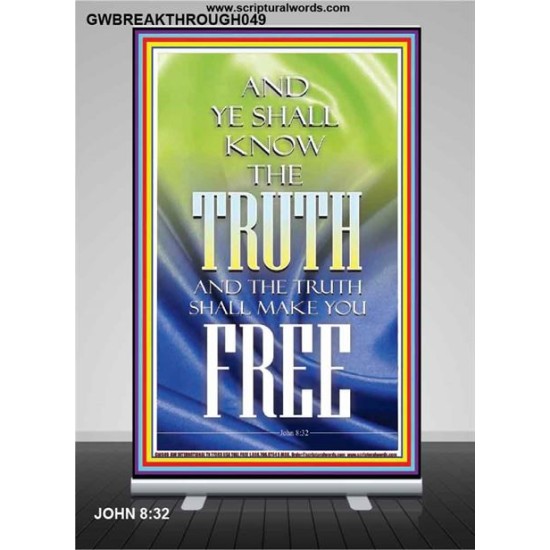 THE TRUTH SHALL MAKE YOU FREE   Scriptural Wall Art   (GWBREAKTHROUGH049)   
