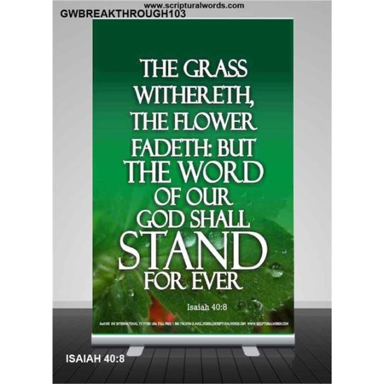 THE WORD OF GOD STAND FOREVER   Framed Scripture Art   (GWBREAKTHROUGH103)   