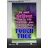 THERE SHALL NO EVIL TOUCH THEE   Scripture Wood Framed Signs   (GWBREAKTHROUGH1271)   "5x34"