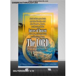 WORSHIP ONLY THY LORD THY GOD   Contemporary Christian Poster   (GWBREAKTHROUGH1284)   