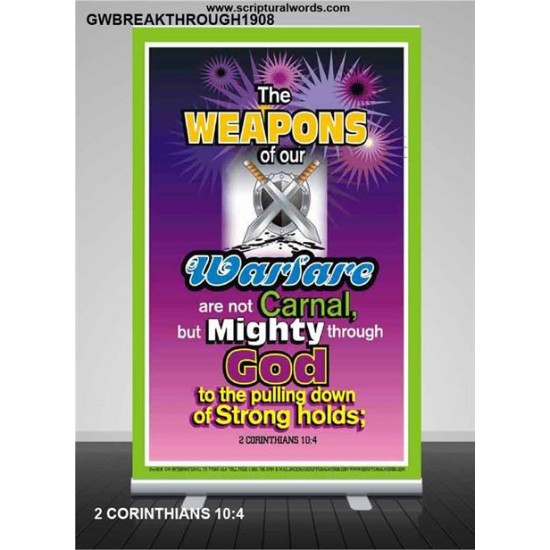 THE WEAPONS OF OUR WARFARE ARE NOT CARNAL   Custom Framed Bible Verses   (GWBREAKTHROUGH1908)   