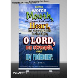 THE WORDS OF MY MOUTH   Bible Verse Frame for Home   (GWBREAKTHROUGH1917)   