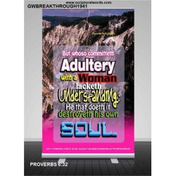 ADULTERY WITH A WOMAN   Large Frame Scripture Wall Art   (GWBREAKTHROUGH1941)   
