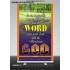 THE WORD WAS GOD   Inspirational Wall Art Wooden Frame   (GWBREAKTHROUGH252)   "5x34"