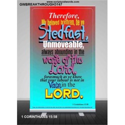 ABOUNDING IN THE WORK OF THE LORD   Inspiration Frame   (GWBREAKTHROUGH3147)   