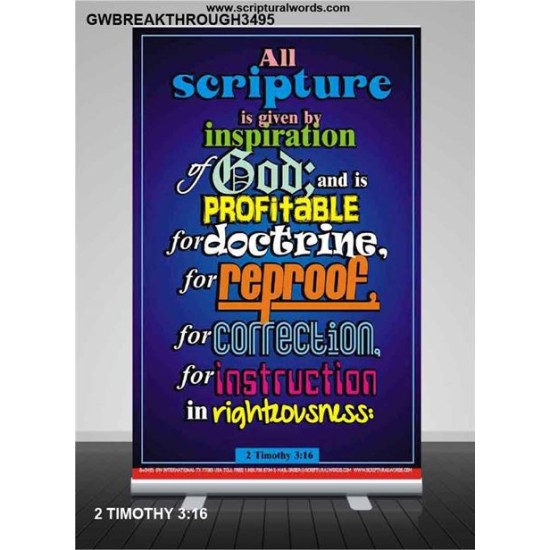 ALL SCRIPTURE   Christian Quote Frame   (GWBREAKTHROUGH3495)   