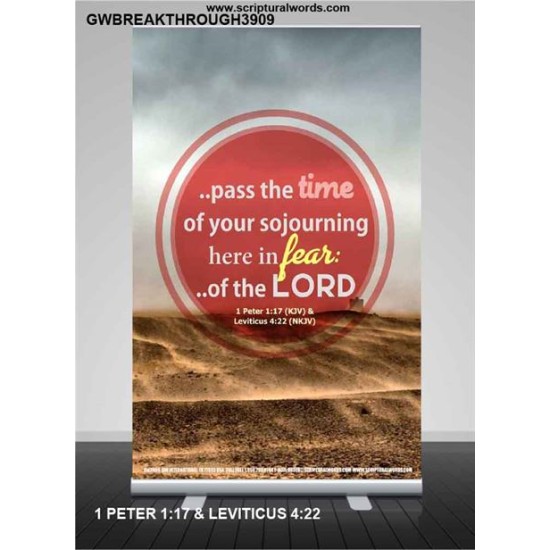 THE TIME OF YOUR SOJOURNING   Frame Bible Verse   (GWBREAKTHROUGH3909)   