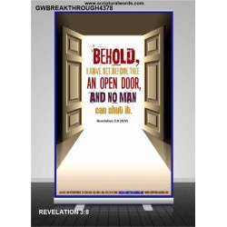 AN OPEN DOOR   Christian Quotes Framed   (GWBREAKTHROUGH4378)   