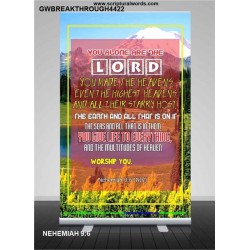 YOU ALONE ARE THE LORD   Scripture Art   (GWBREAKTHROUGH4422)   