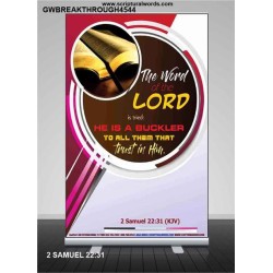 THE WORD OF THE LORD   Framed Hallway Wall Decoration   (GWBREAKTHROUGH4544)   