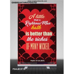 A RIGHTEOUS MAN   Bible Verses  Picture Frame Gift   (GWBREAKTHROUGH4785)   